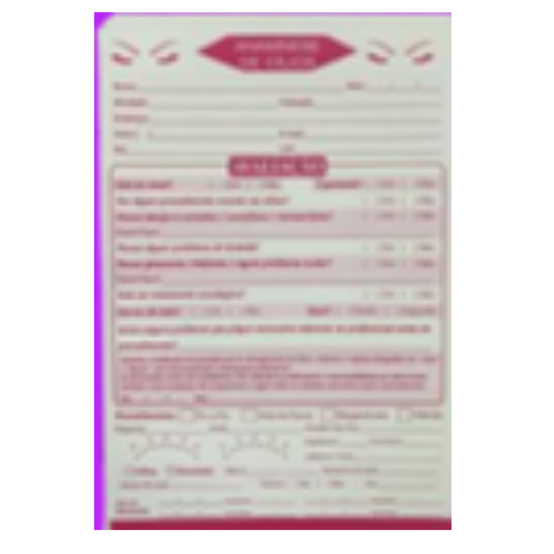 FICHA ANAMNESE KIT 100 FOLHAS - LC 5190