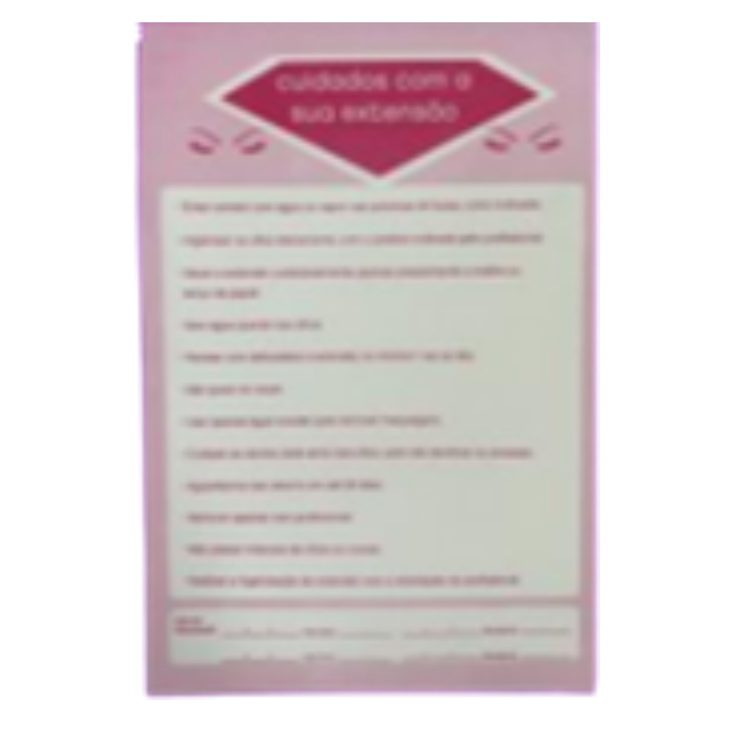 FICHA CUIDADO KIT 100 FOLHAS - LC 5191