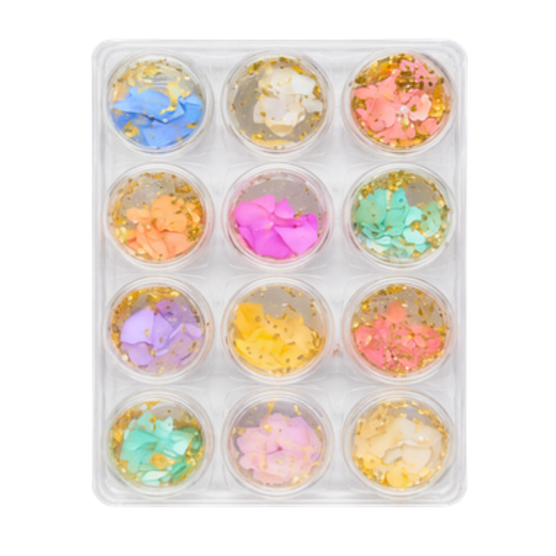 MADRE PÉROLA FOLHAS DE OURO KIT 12UN - LU 25876