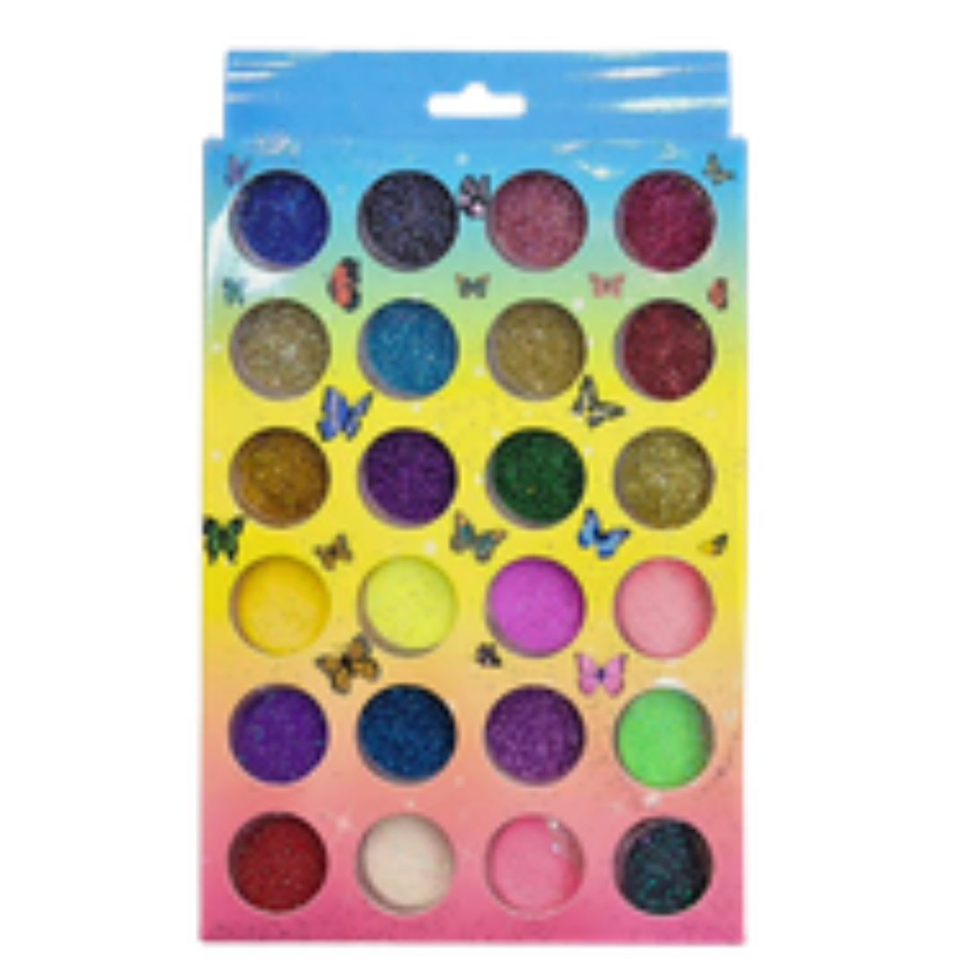 GLITTER PARA UNHAS LISO KIT24UN - LU 6926