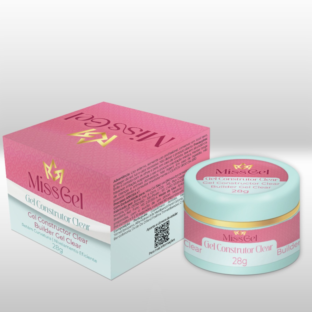 Gel Construtor Clear 28g - Miss Gel - MG1006