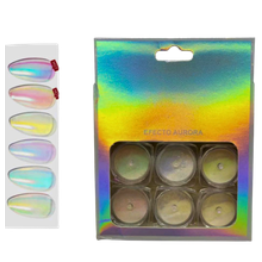 PÓ CROMO HOLOGRÁFICO KIT 6UN - LU 2412