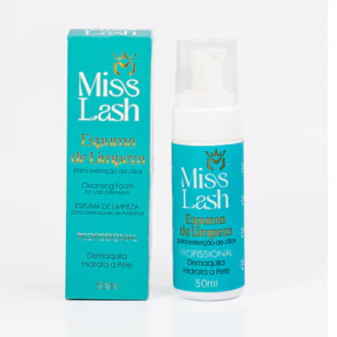 Espuma de limpeza profissional 50ml - miss lash – ML4001