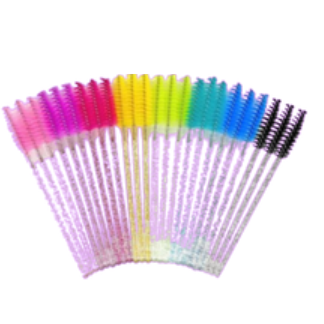 ESCOVINHA DE CÍLIOS GLITTER KIT 50UN - LC 5122